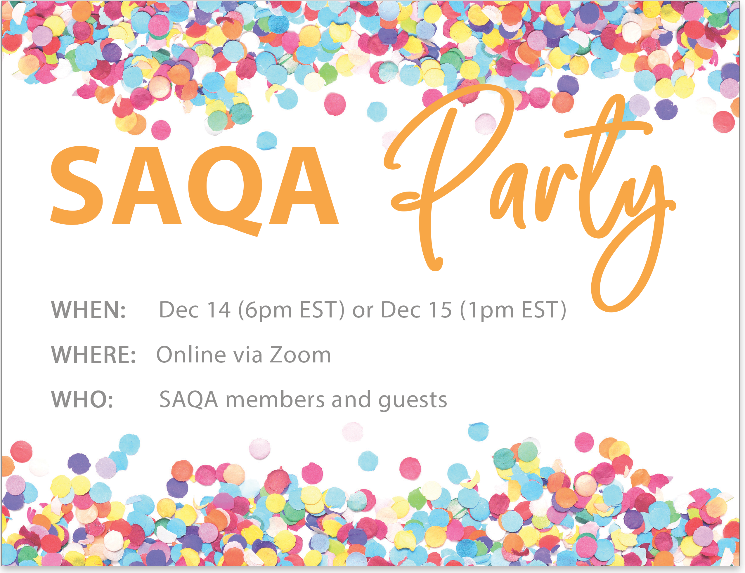 SAQA pARTy online SAQA Studio Art Quilt Associates